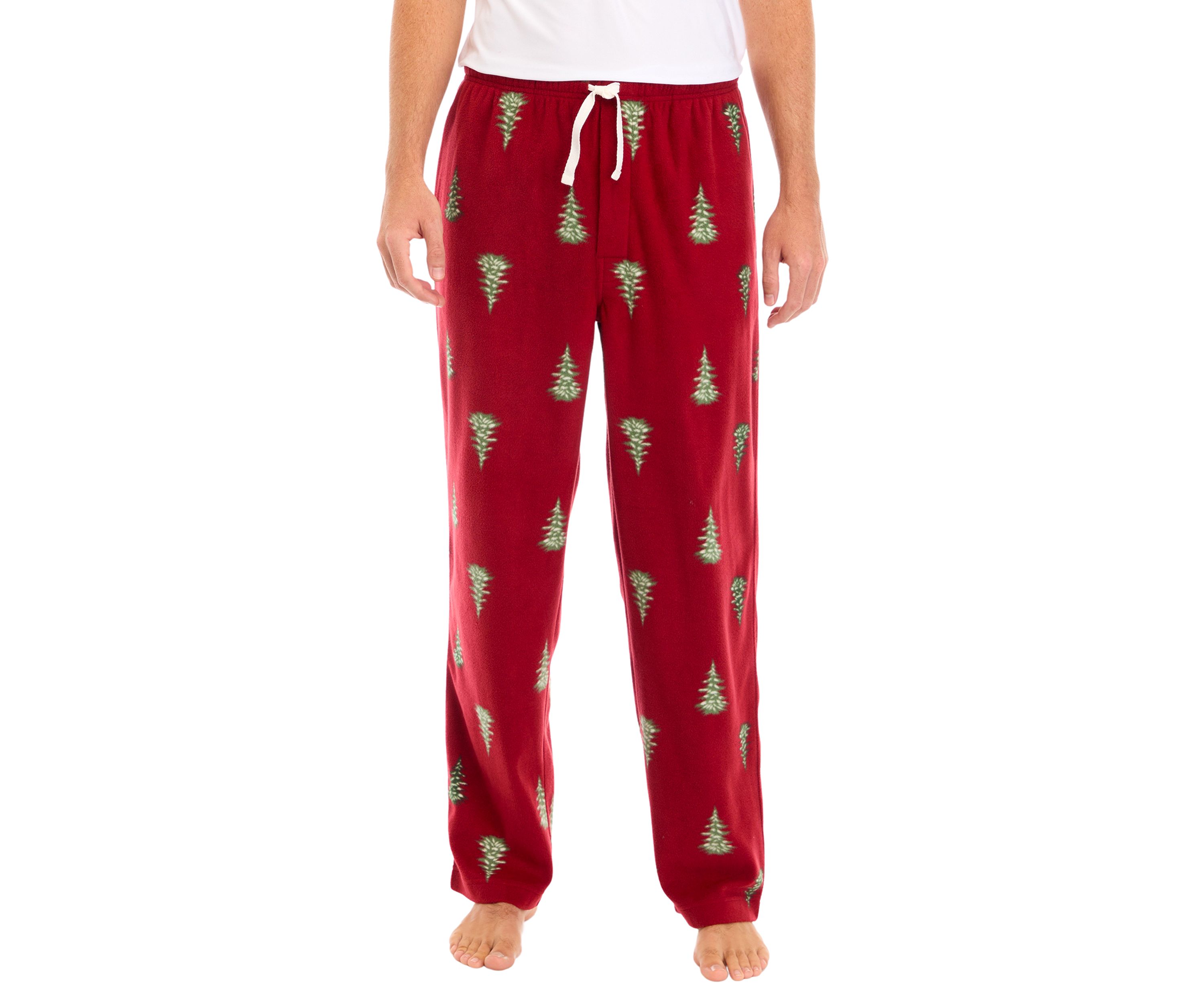 Tree Printed Microfleece Pants