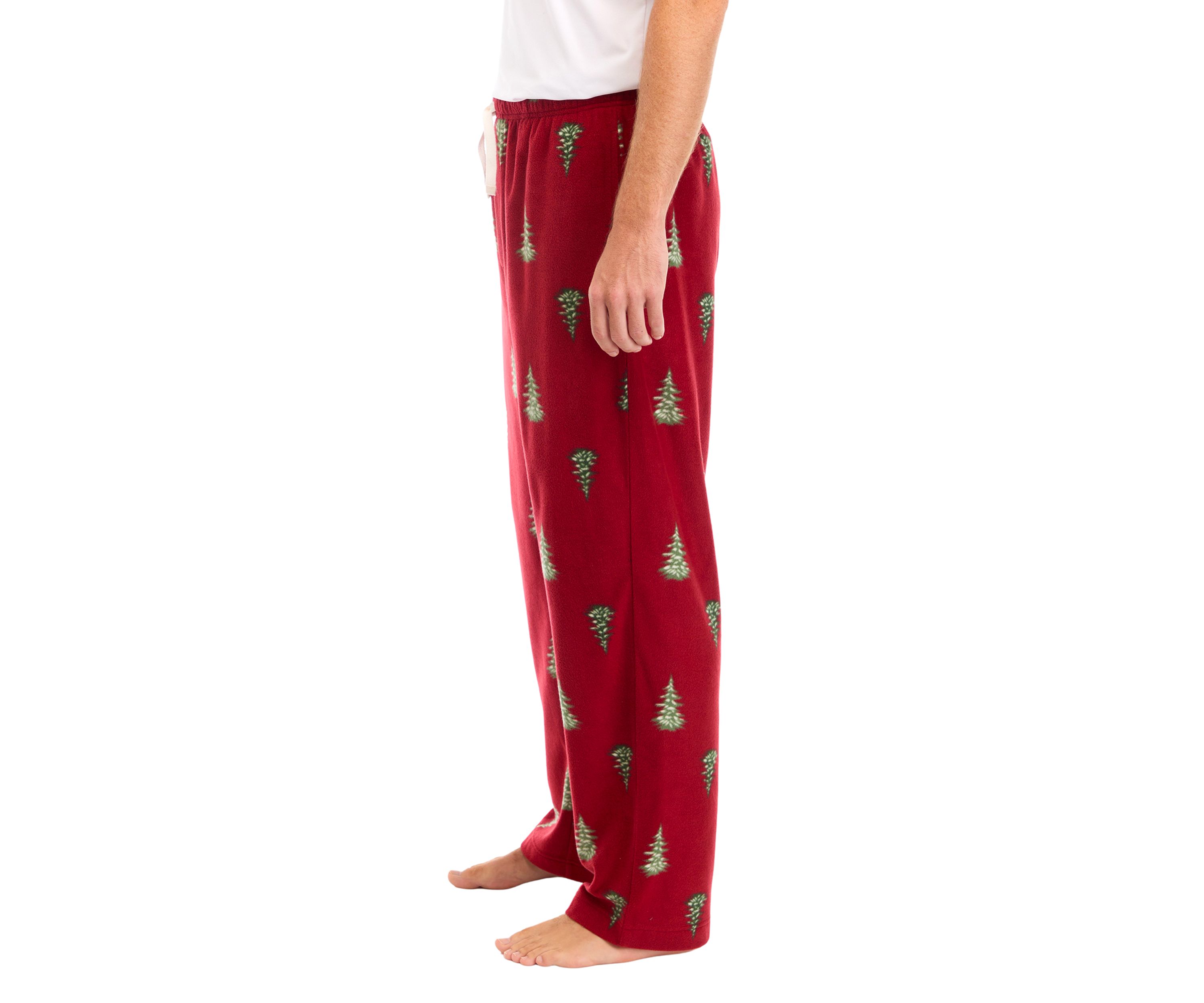 Tree Printed Microfleece Pants
