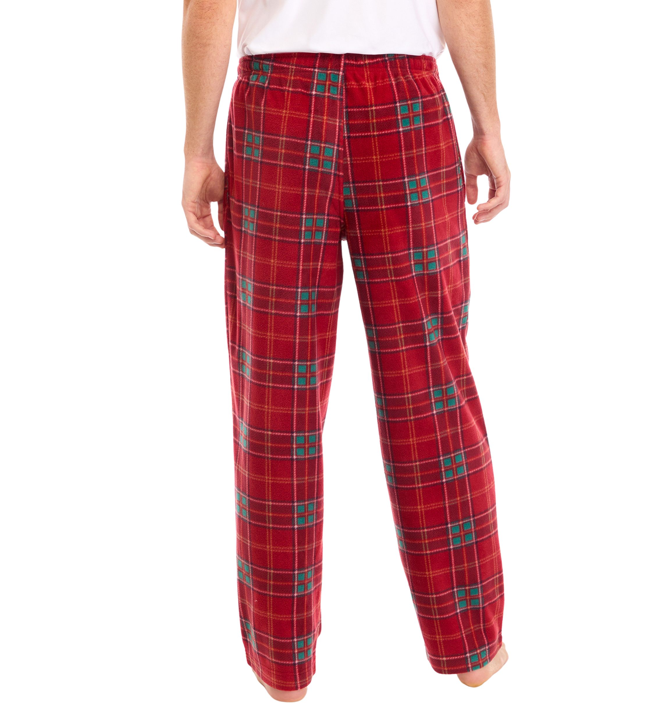 Plaid Printed Microfleece Pants