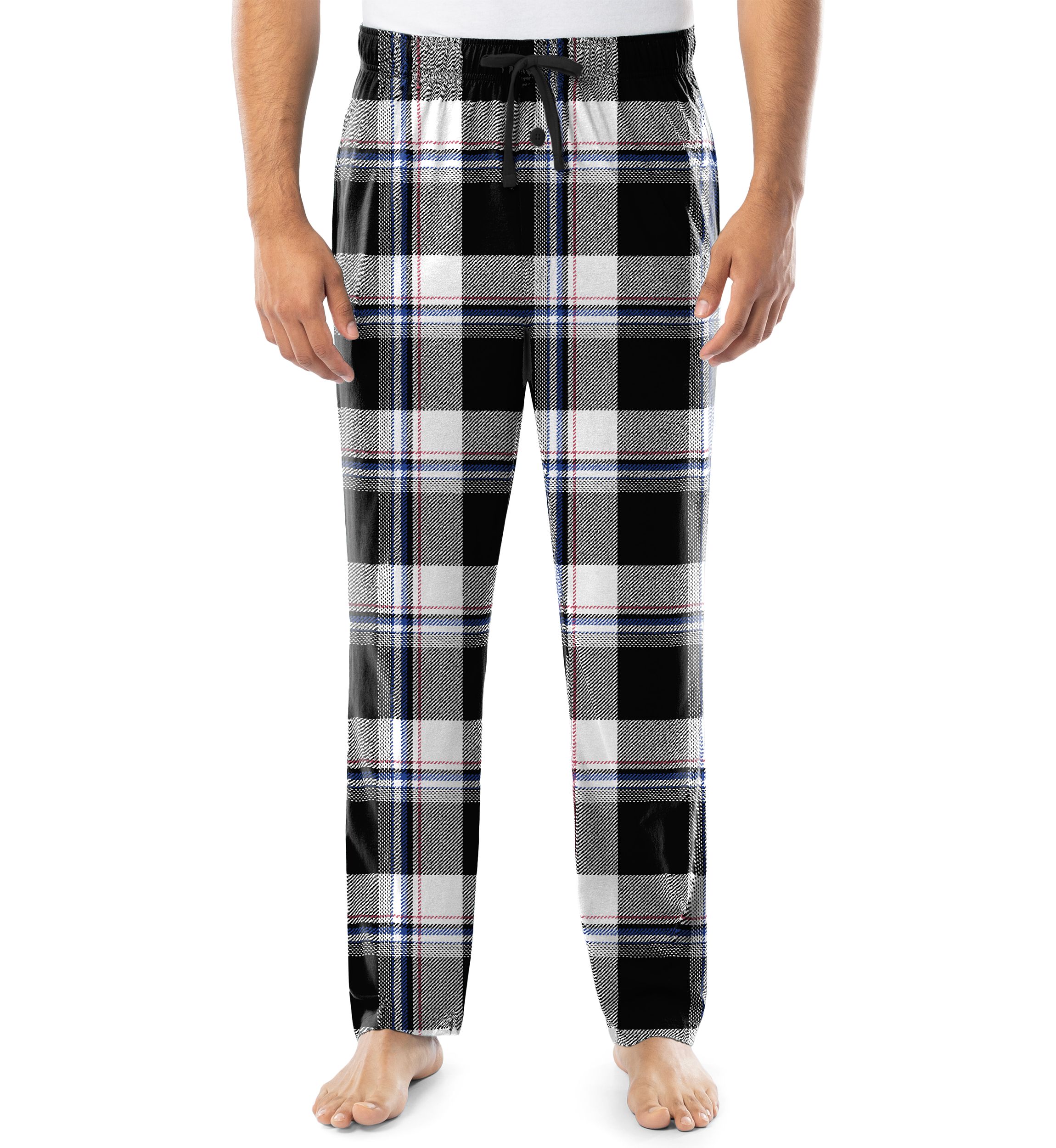 Mens Jersey Plaid Sleep Pants