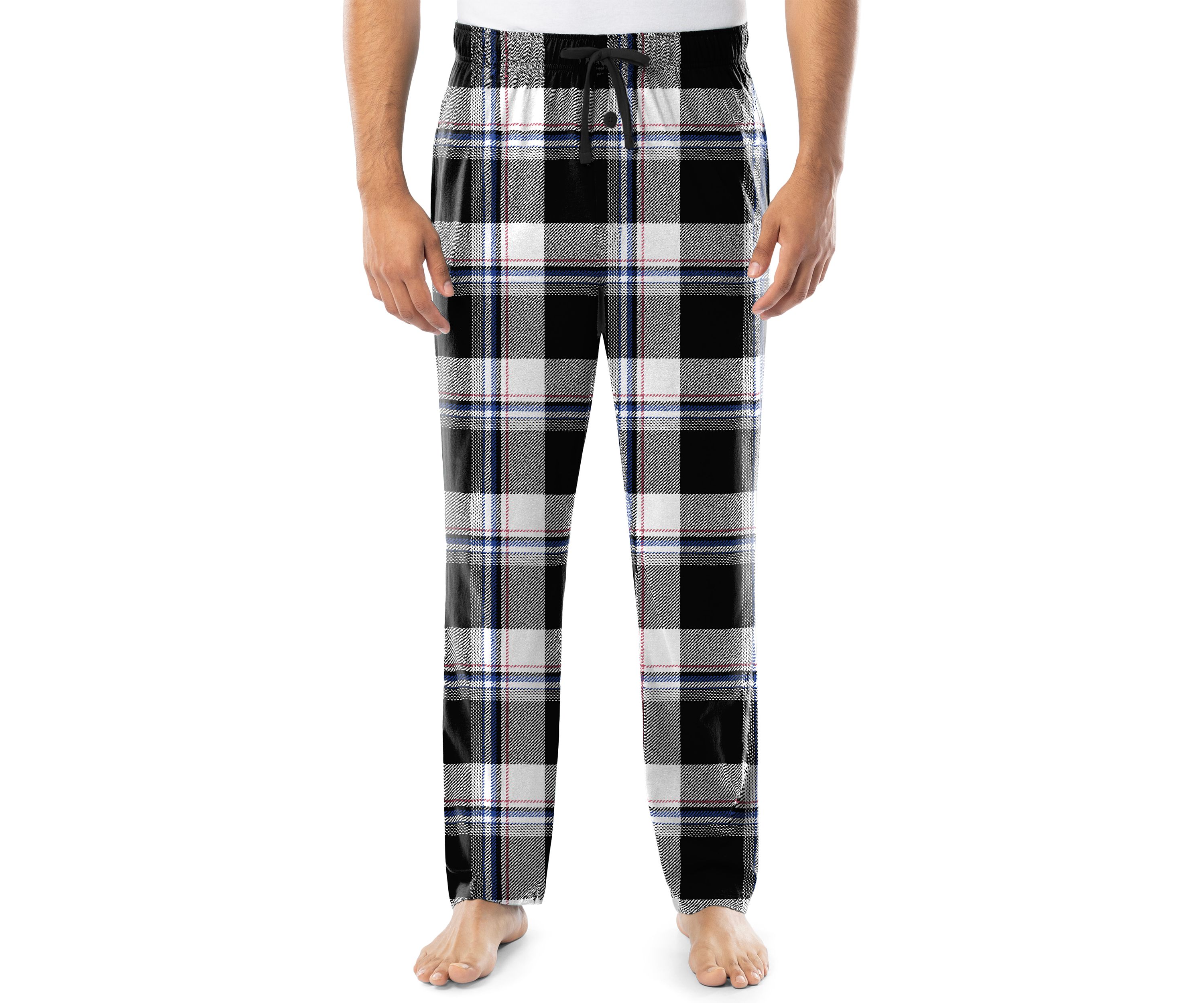 Mens Jersey Plaid Sleep Pants