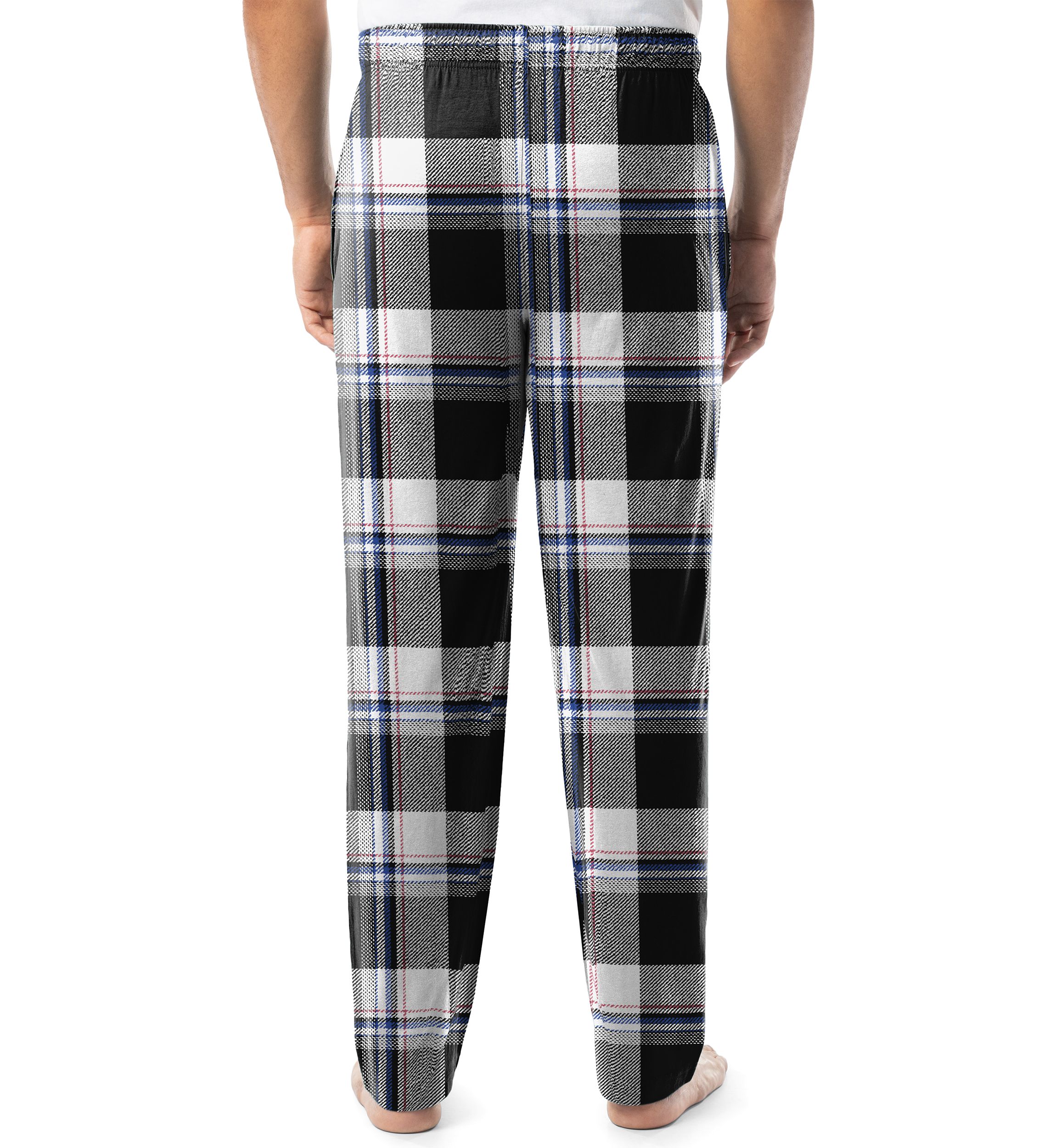 Mens Jersey Plaid Sleep Pants
