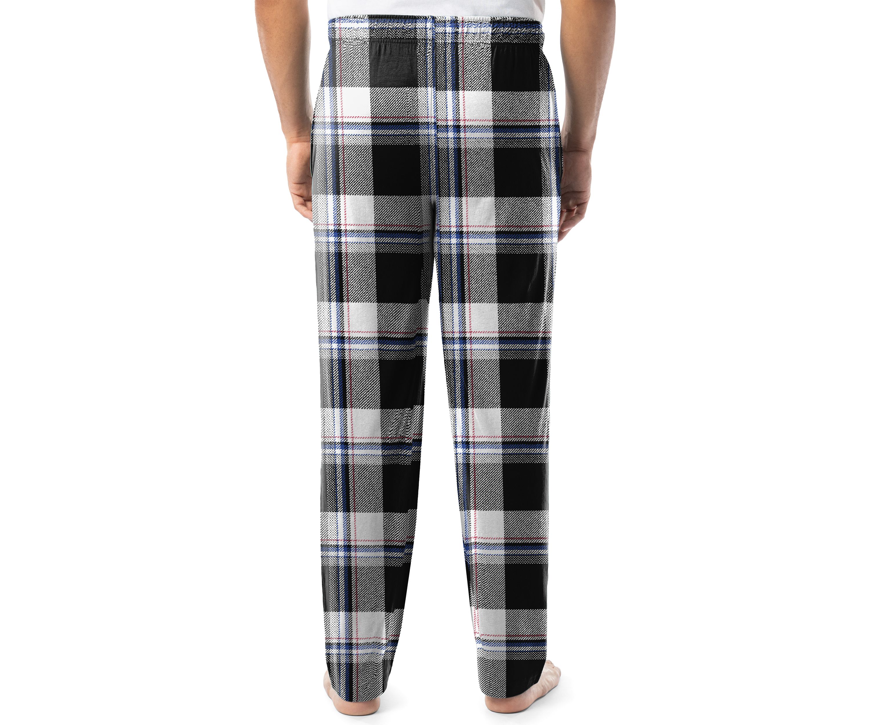Mens Jersey Plaid Sleep Pants