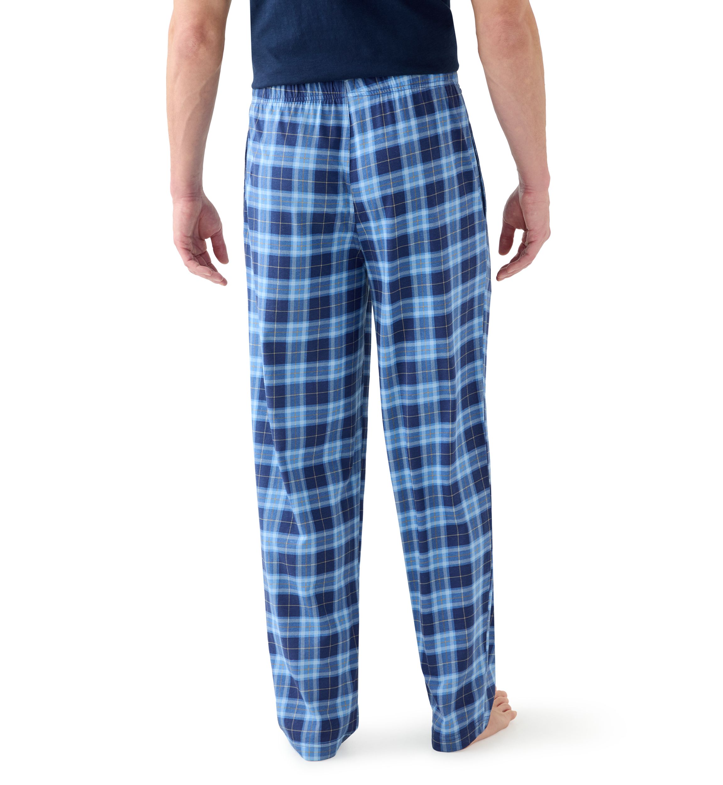 Mens Plaid Jersey Sleep Pants