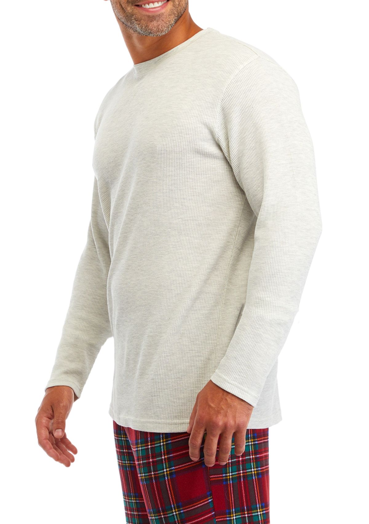 	  Waffle Pajama Shirt 