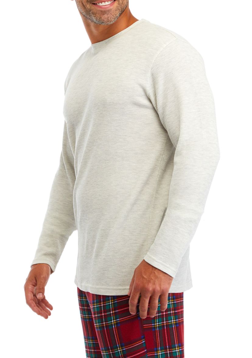 	  Waffle Pajama Shirt 