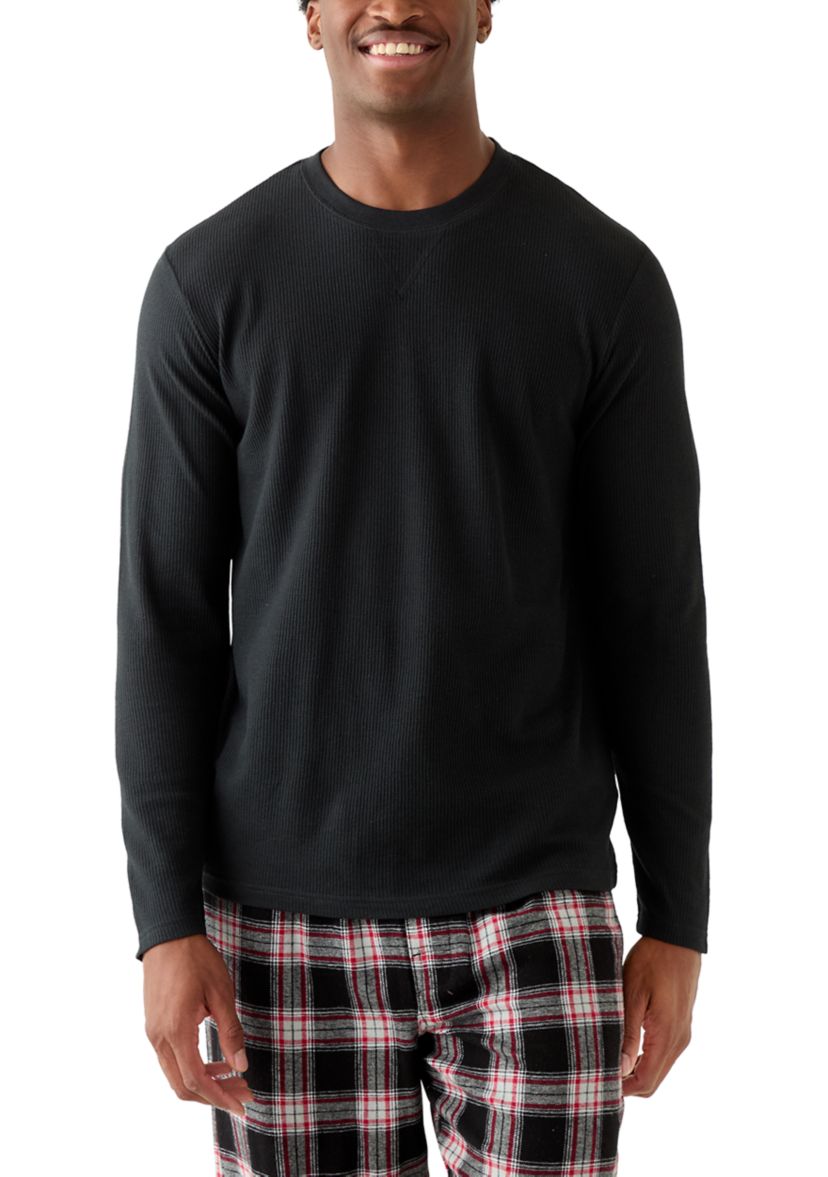 Mens Waffle Crewneck