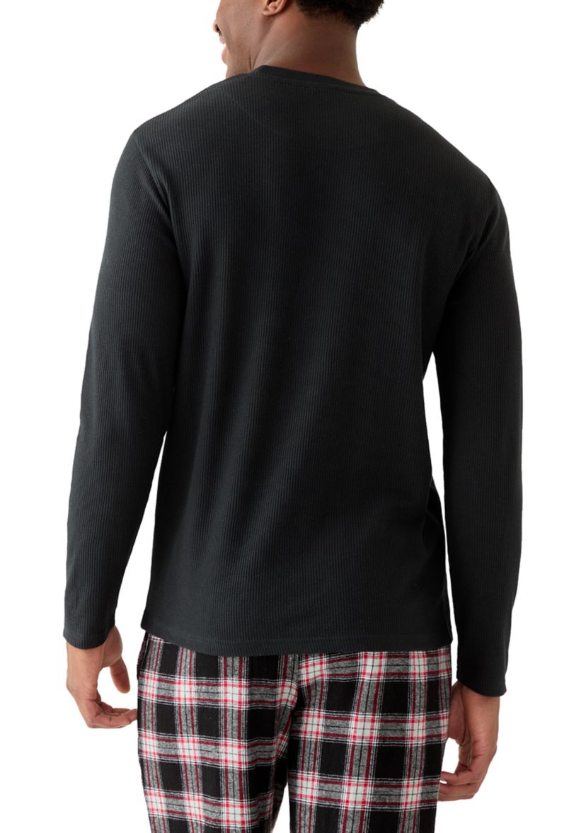 Mens Waffle Crewneck