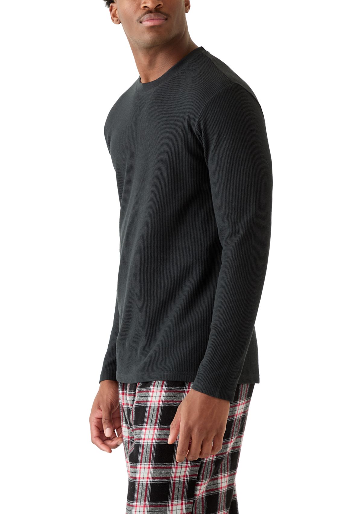 Mens Waffle Crewneck