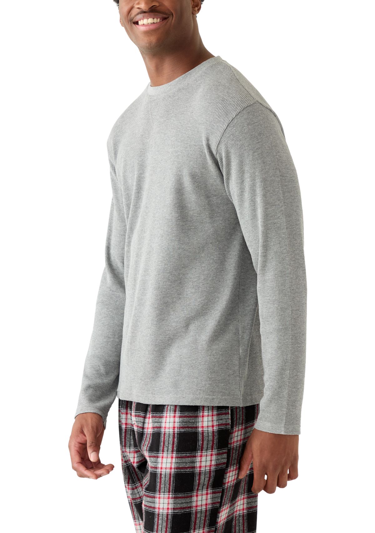 Mens Waffle Crewneck