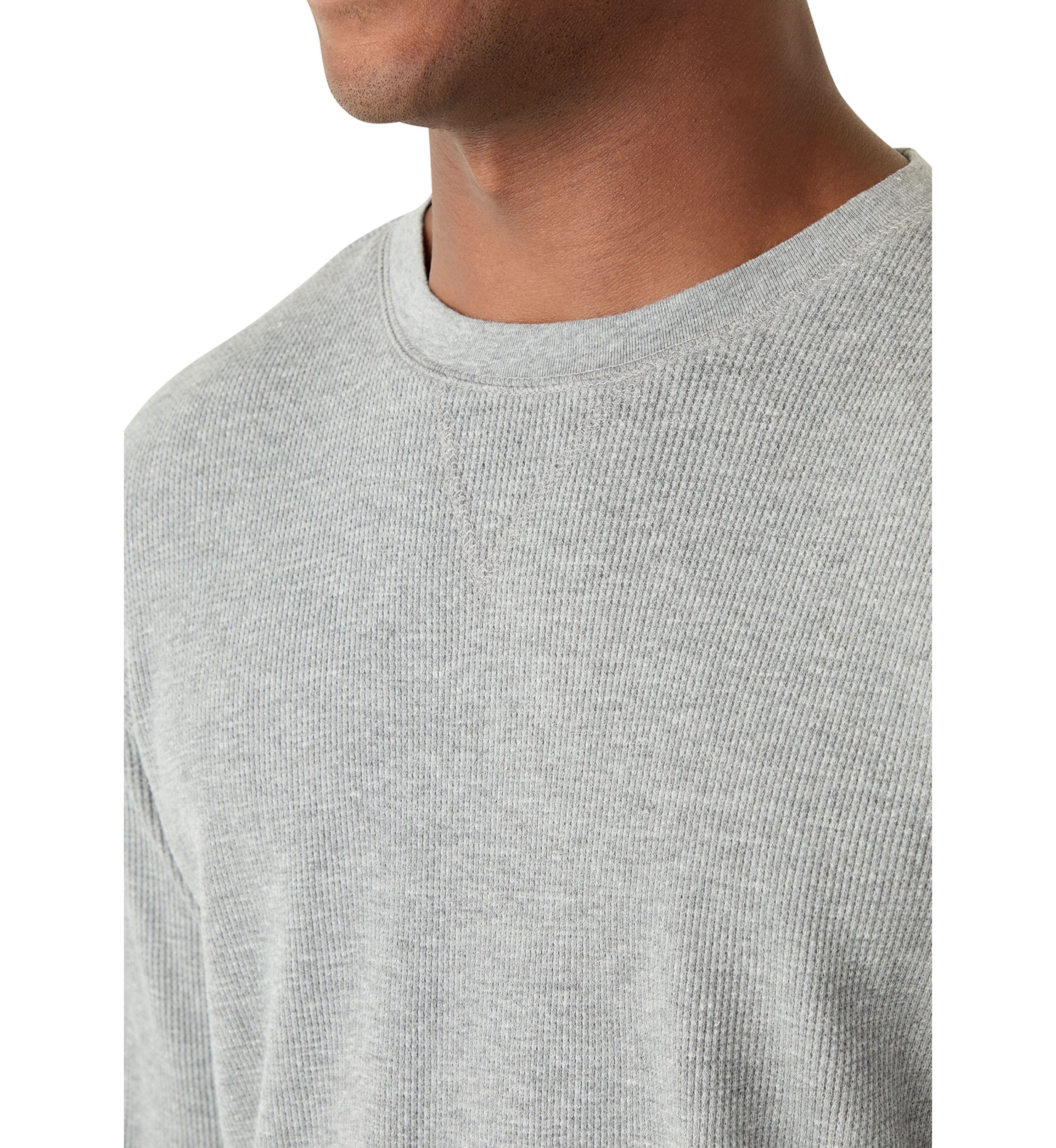 Mens Waffle Crewneck