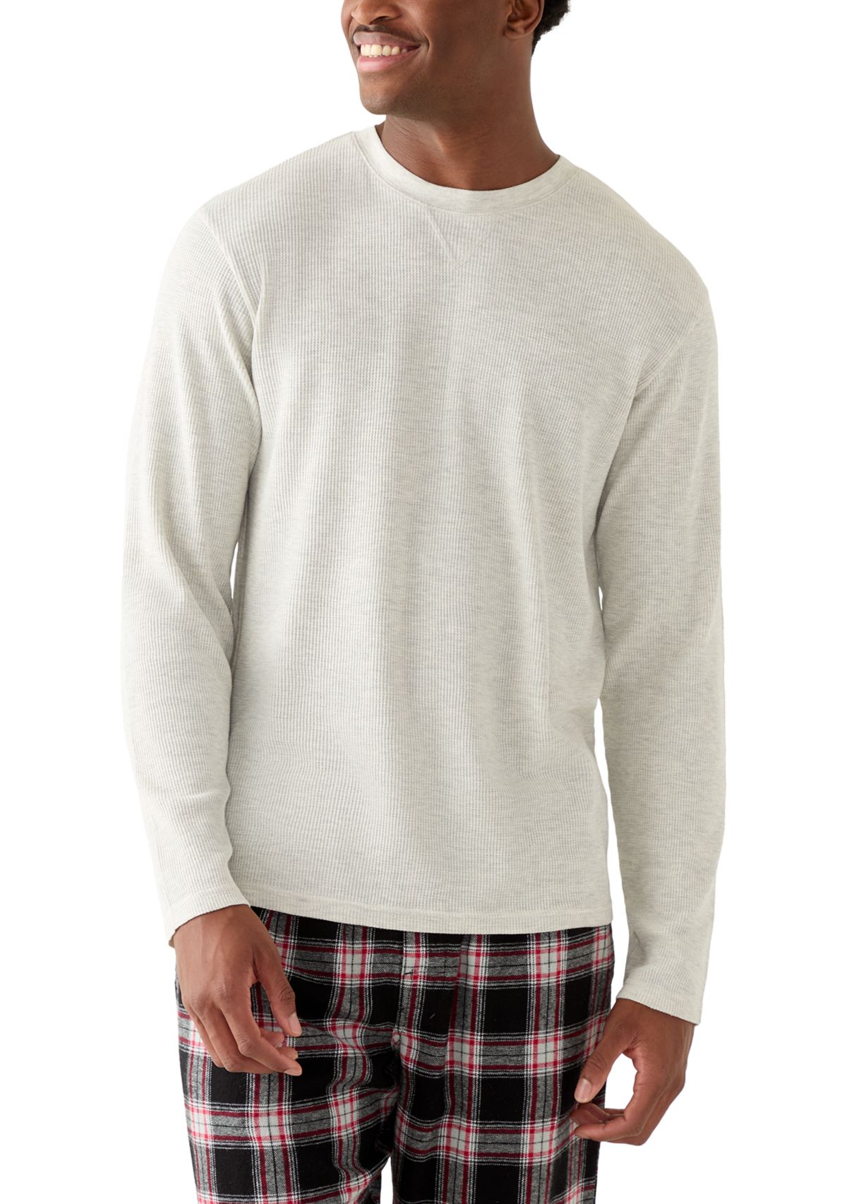 Mens Waffle Crewneck