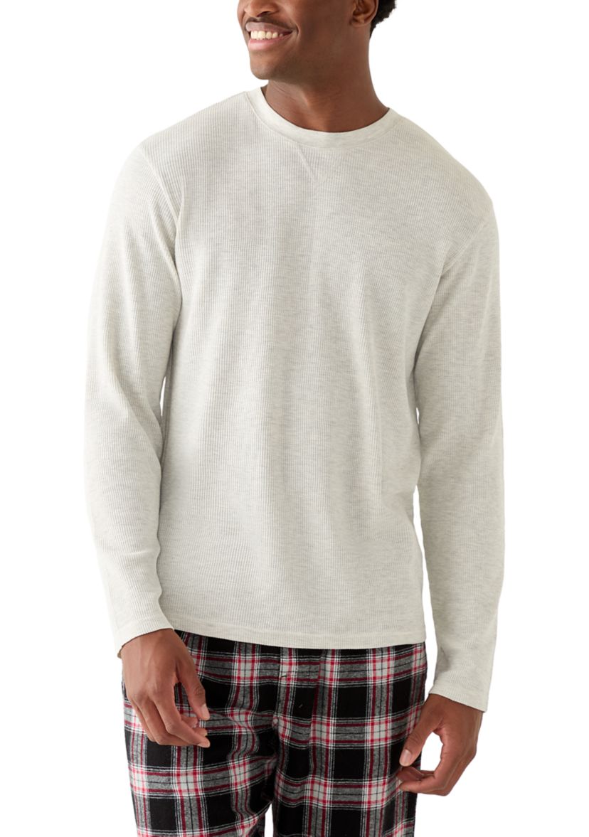 Mens Waffle Crewneck