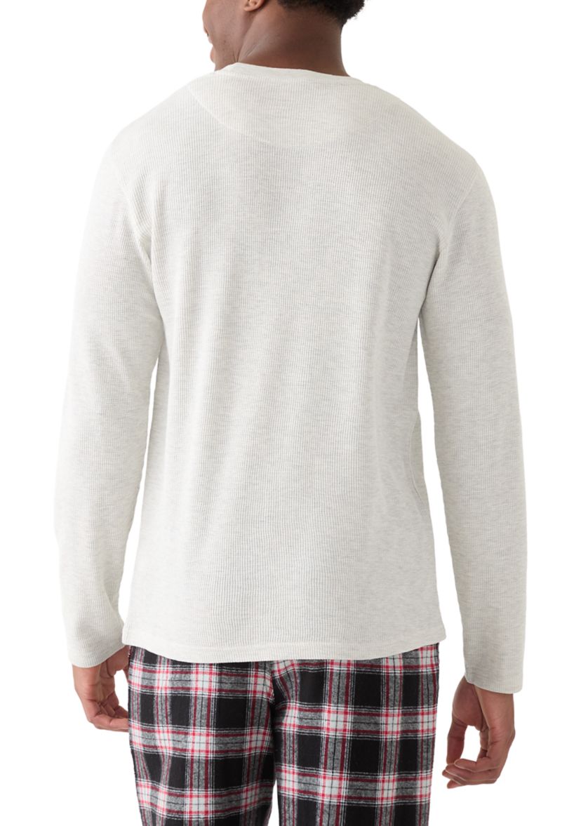 Mens Waffle Crewneck