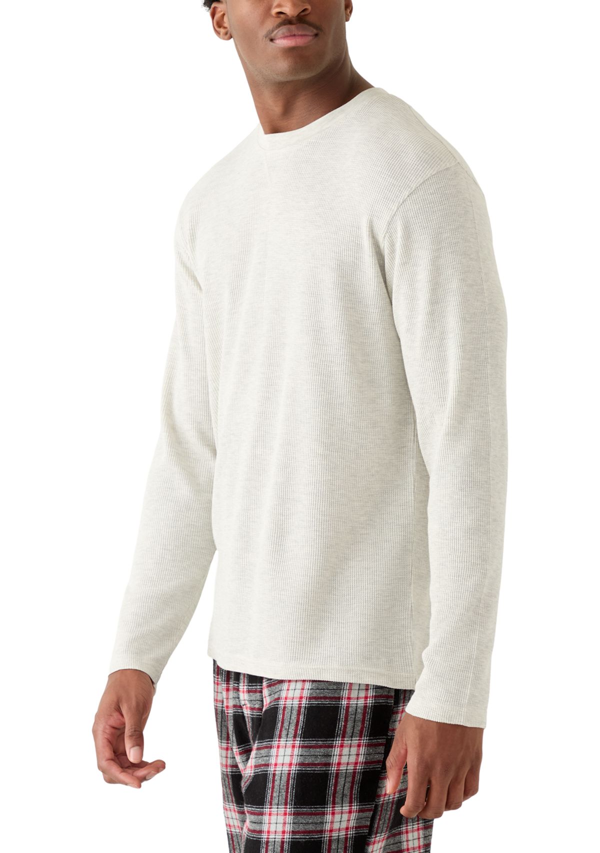 Mens Waffle Crewneck