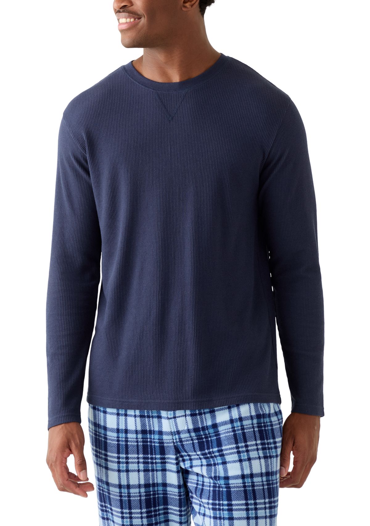 Mens Waffle Crewneck