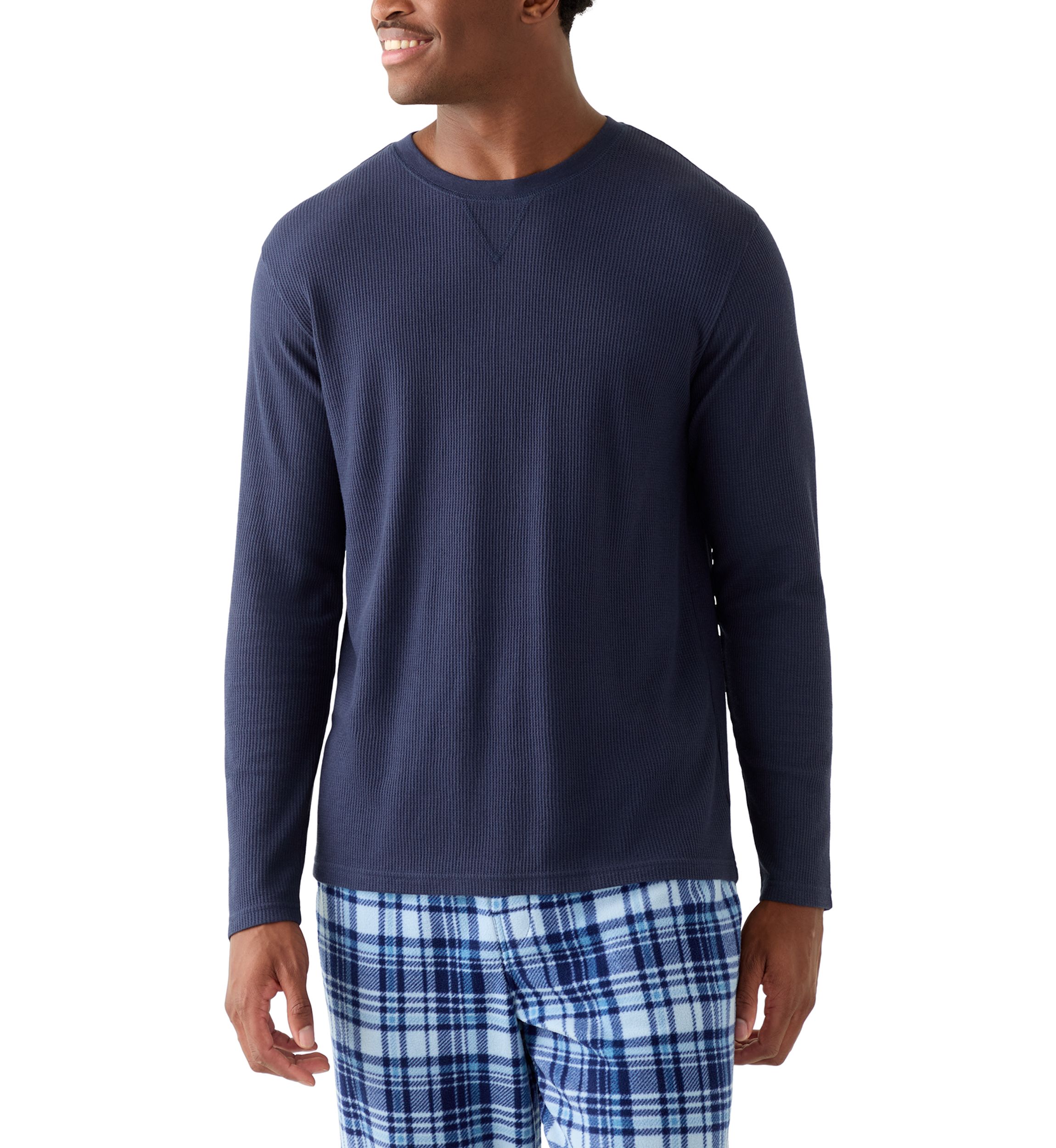 Mens Waffle Crewneck
