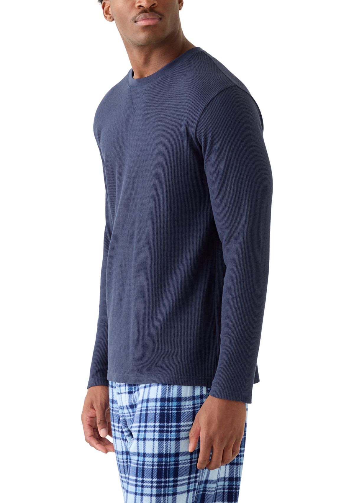 Mens Waffle Crewneck