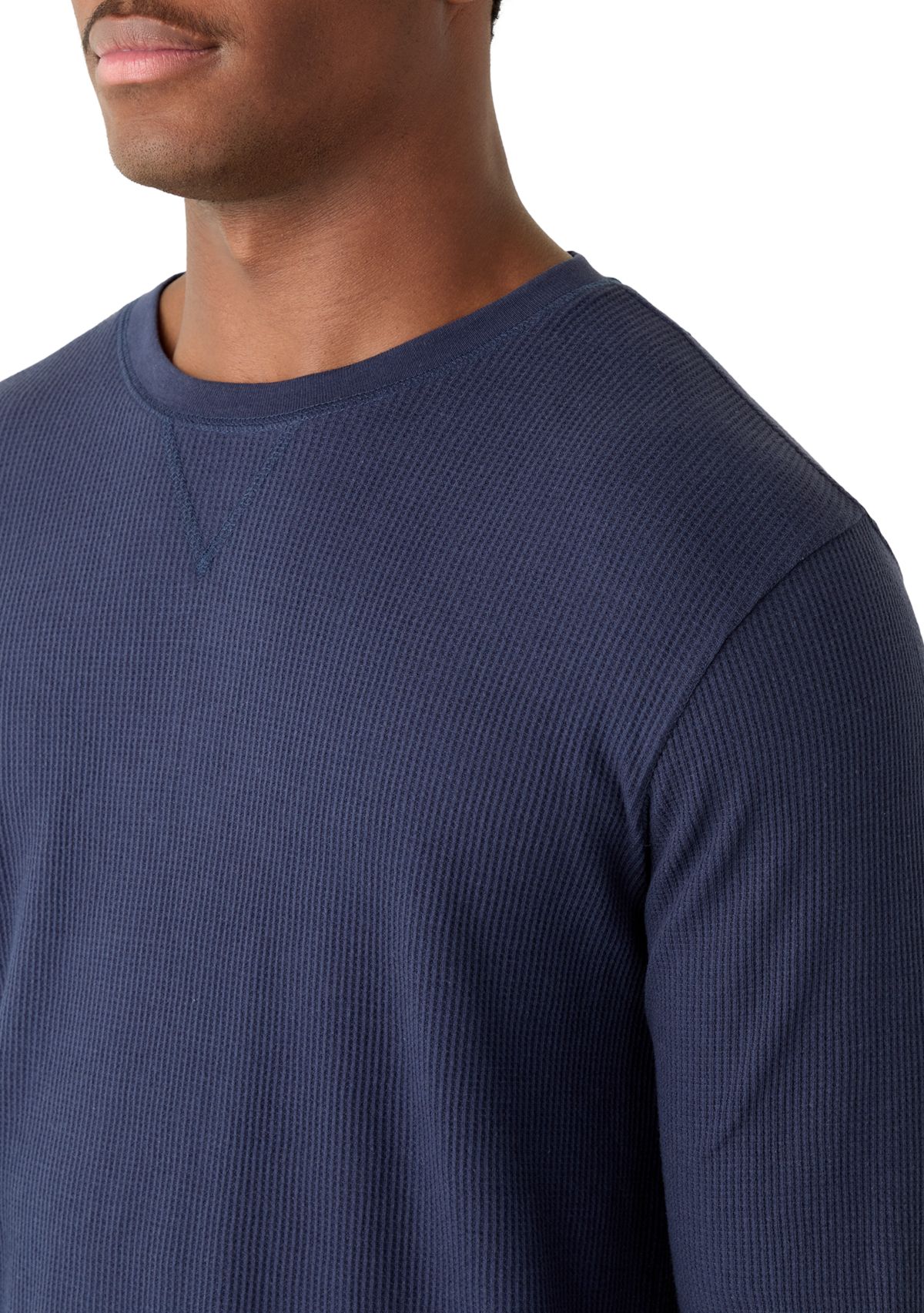 Mens Waffle Crewneck