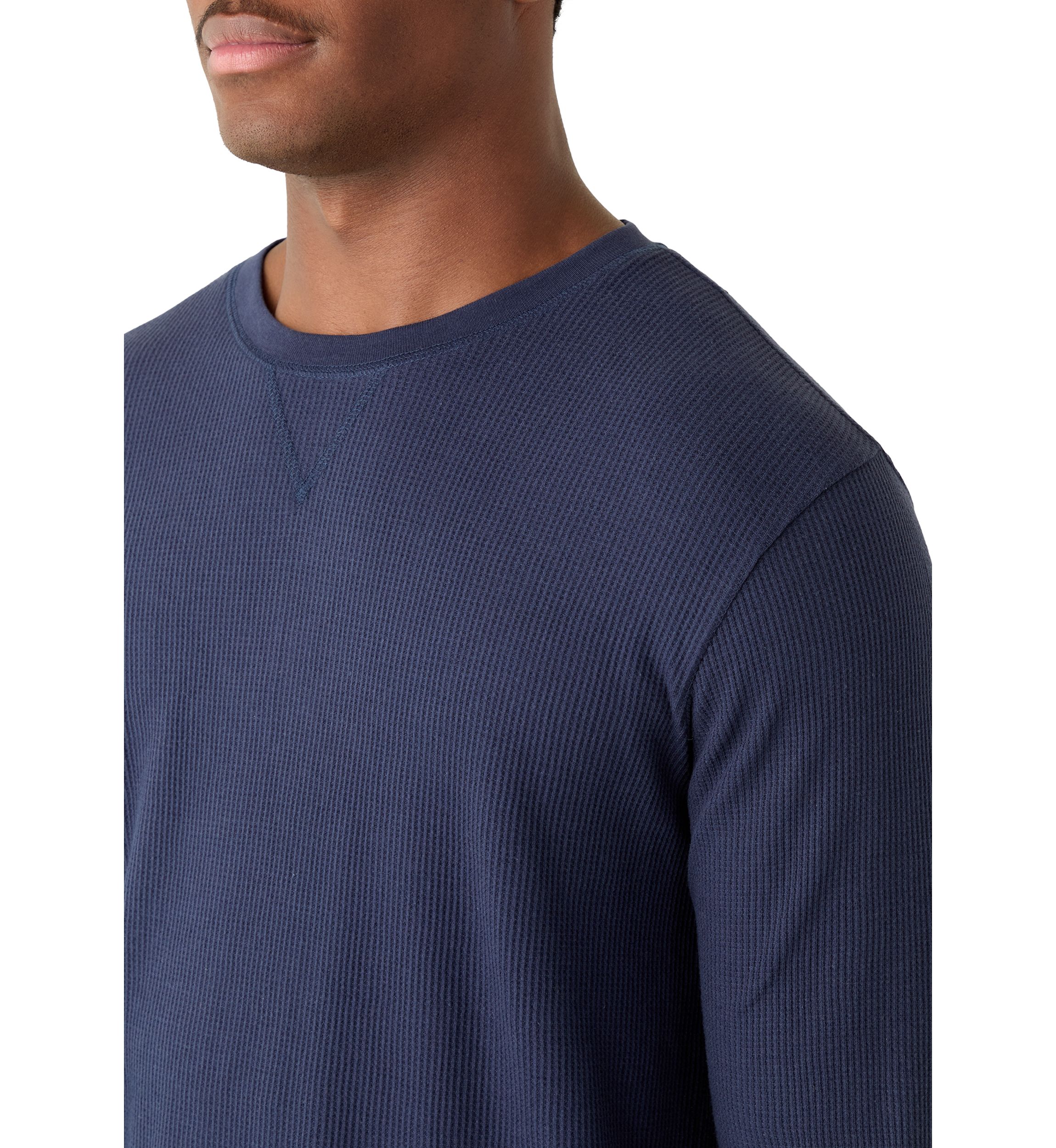 Mens Waffle Crewneck