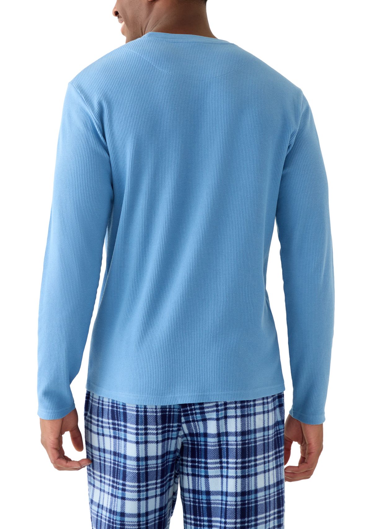 Mens Waffle Crew Neck