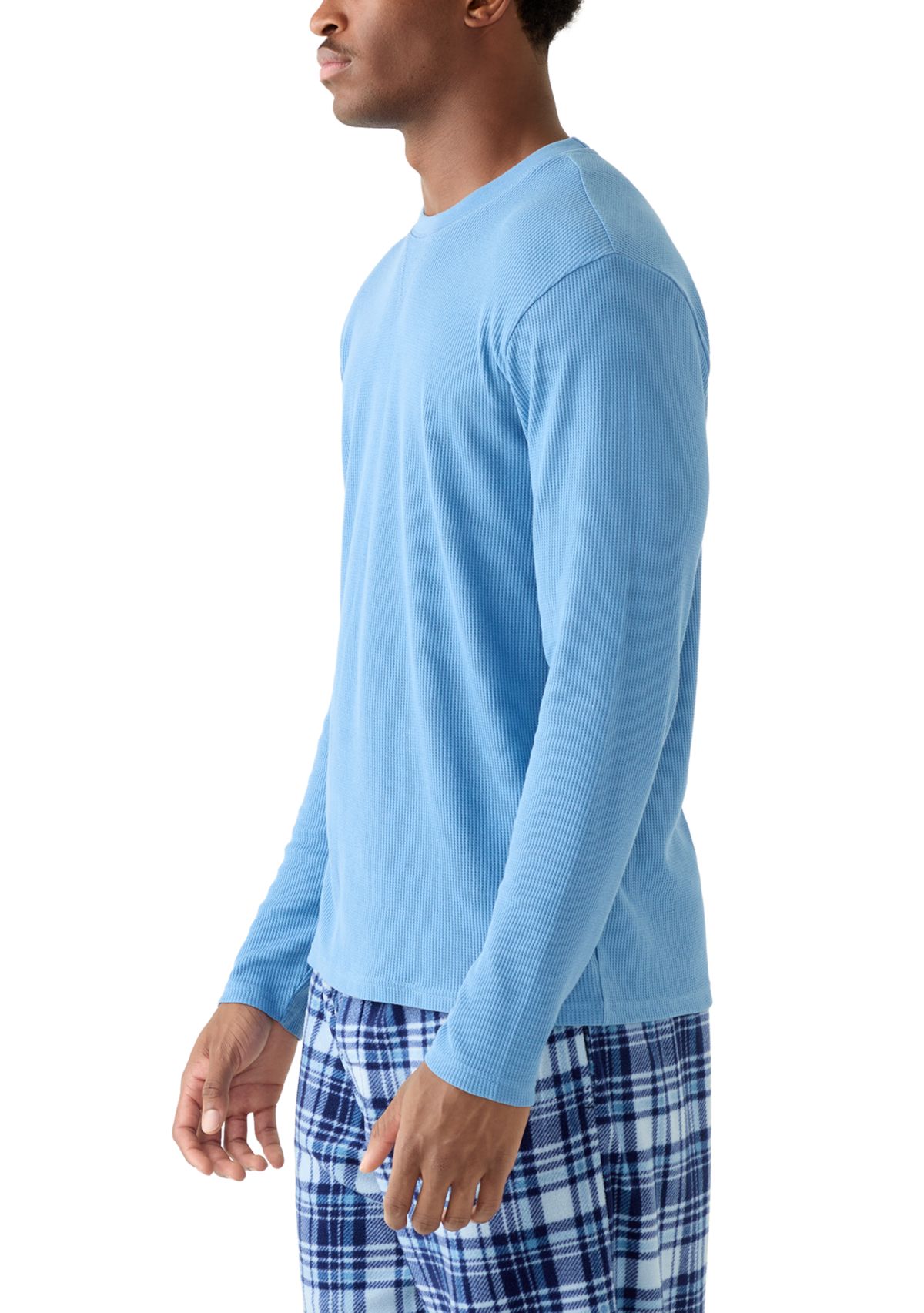 Mens Waffle Crew Neck