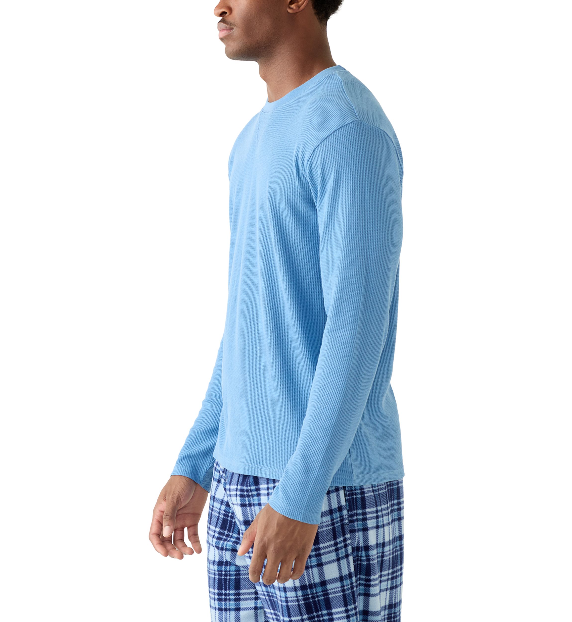 Mens Waffle Crew Neck