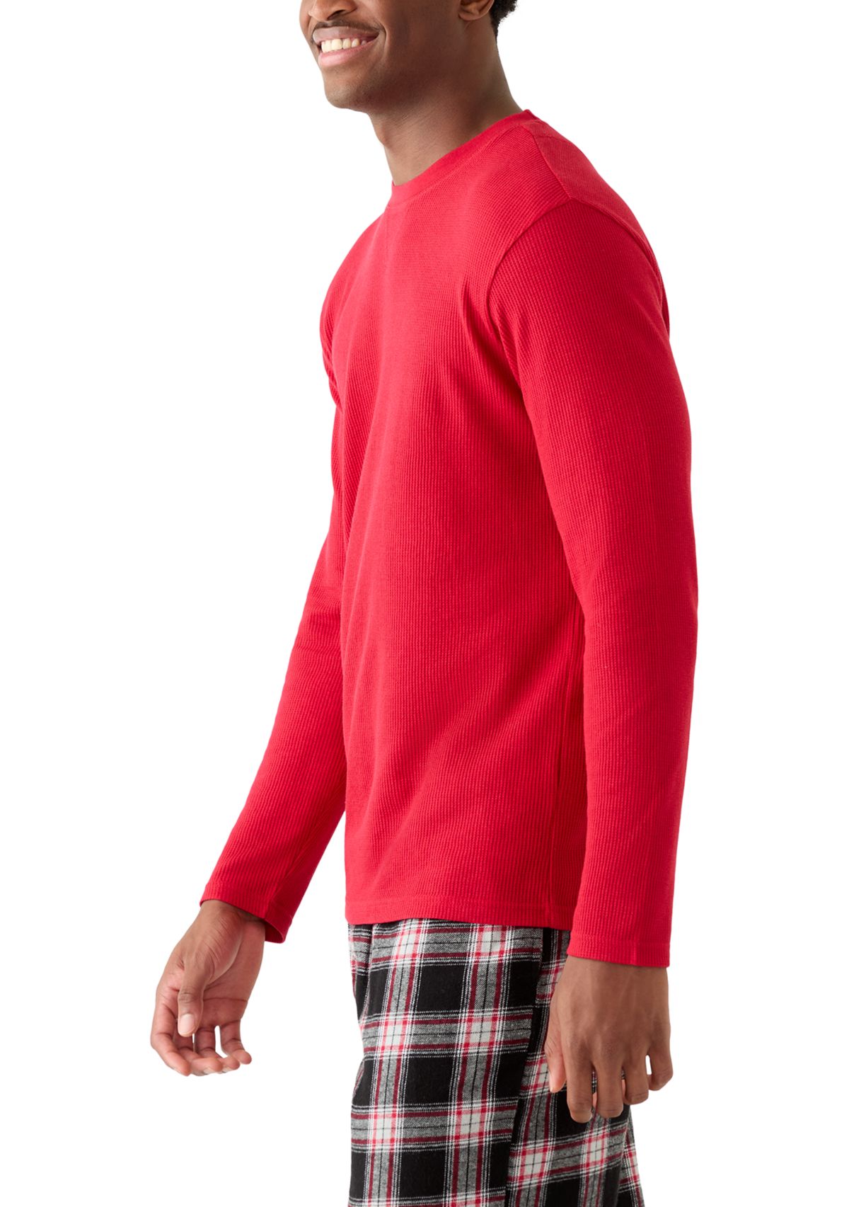 Mens Waffle Crewneck