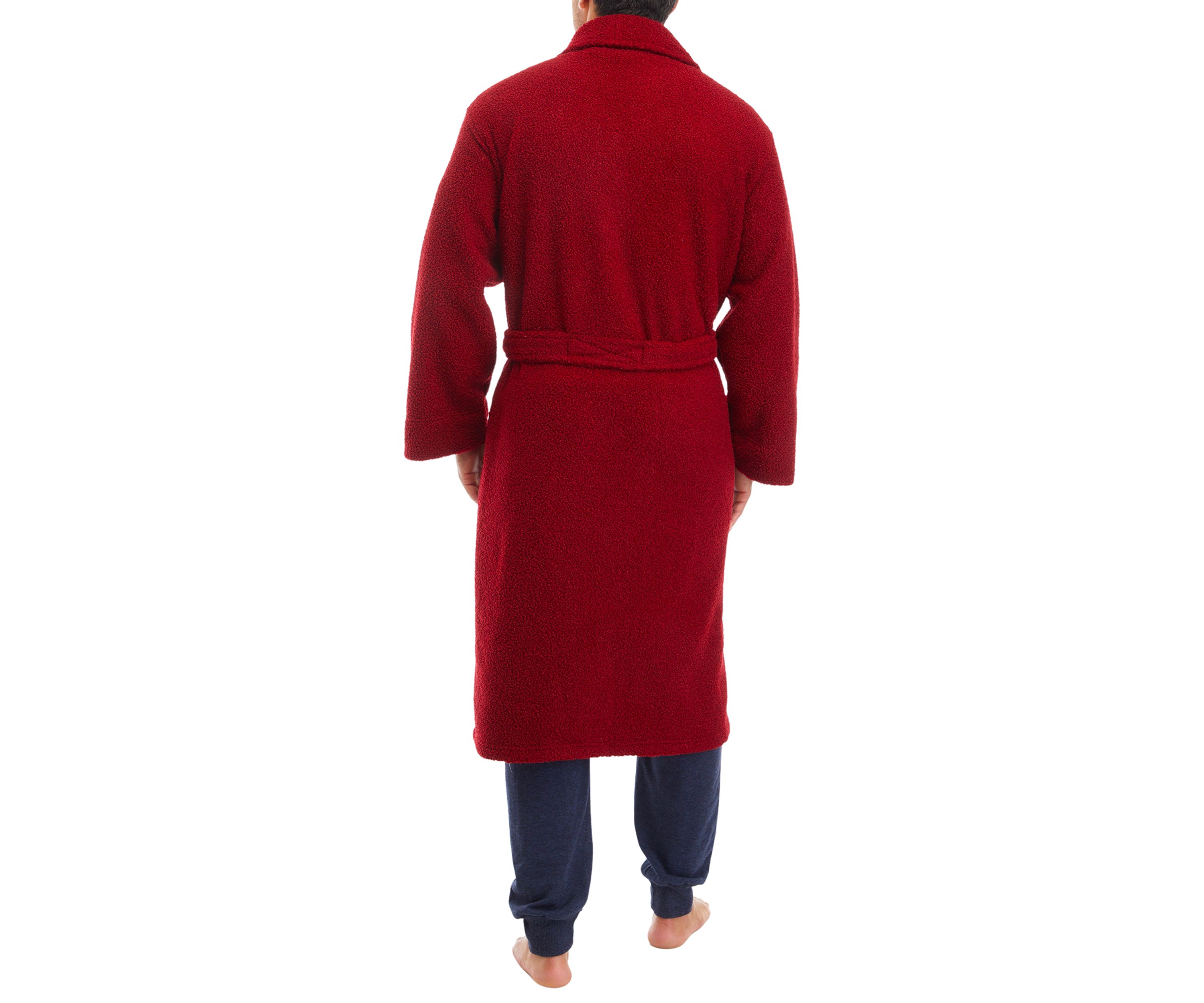 Red Bouclé Robe