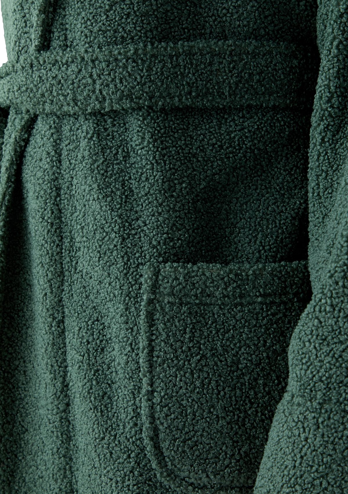 Mens Bouclé Fleece Shawl Robe