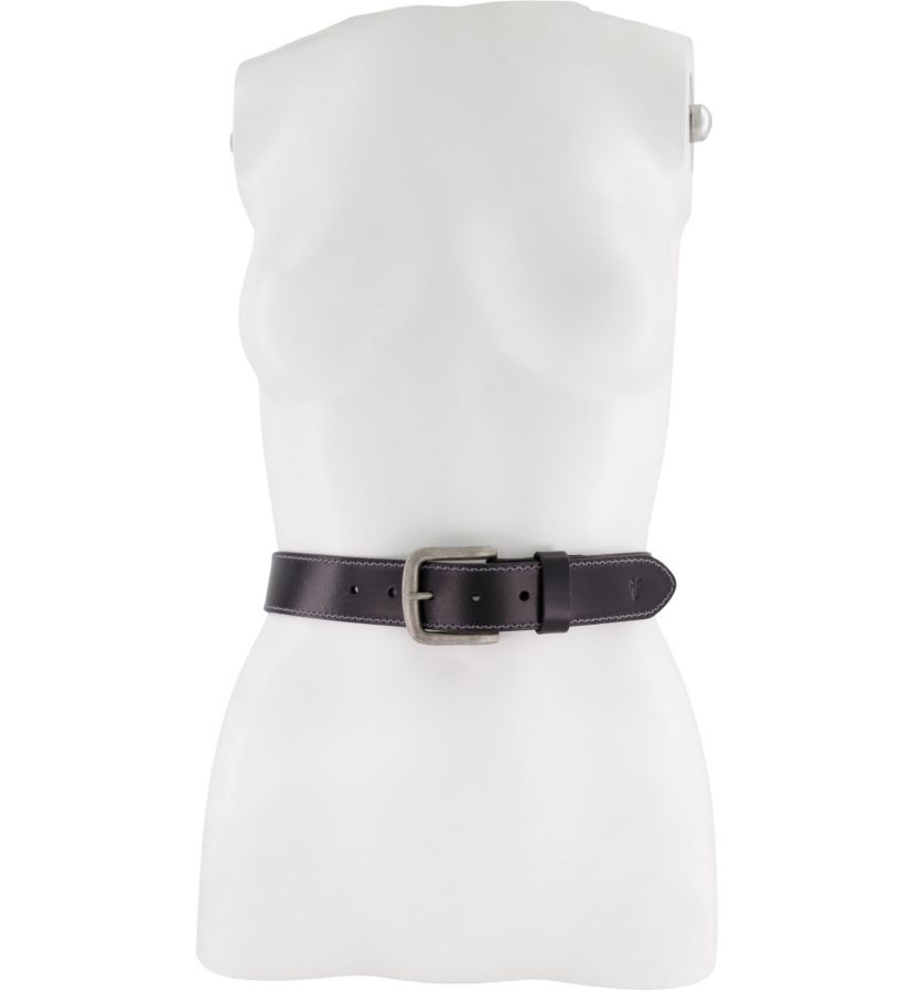 Mens 38 Millimeter Double Edge Leather Belt