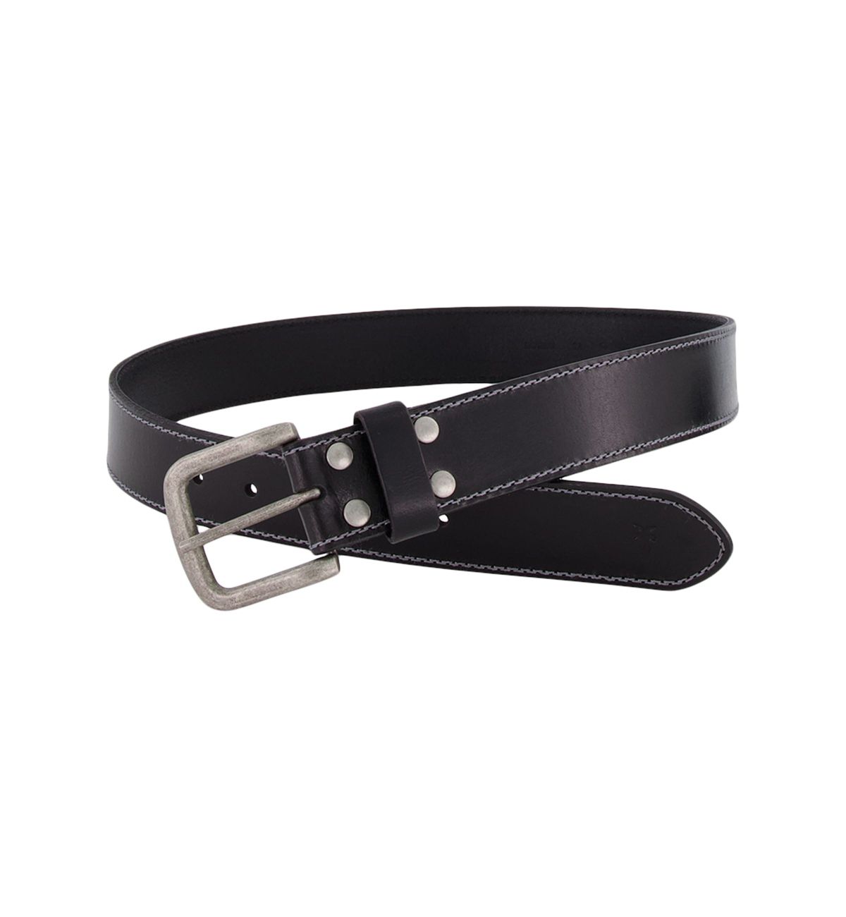 Mens 38 Millimeter Double Edge Leather Belt