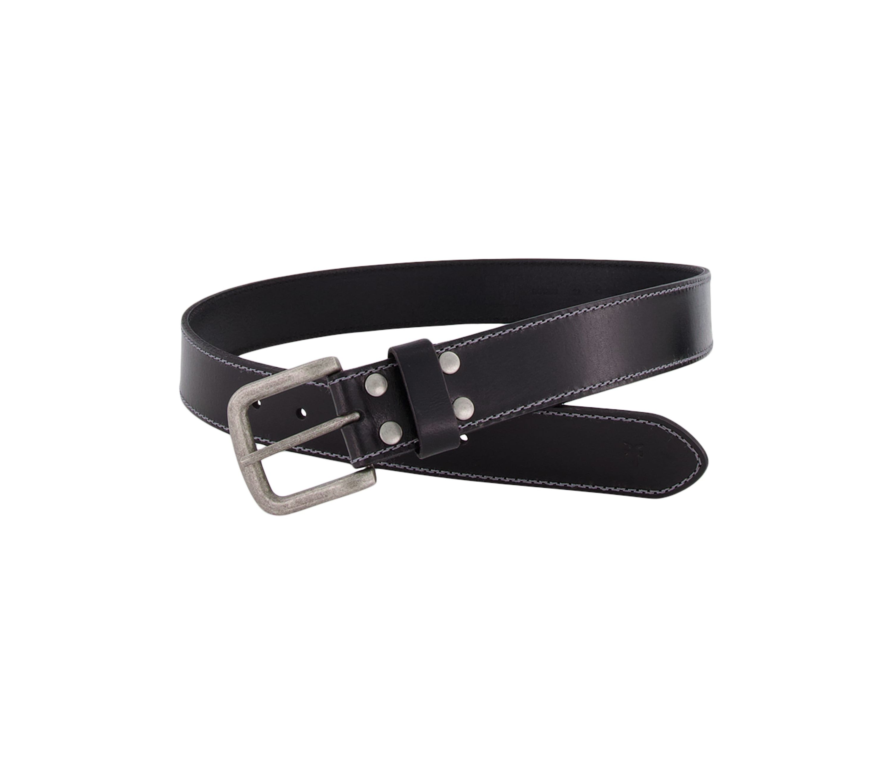 Mens 38 Millimeter Double Edge Leather Belt