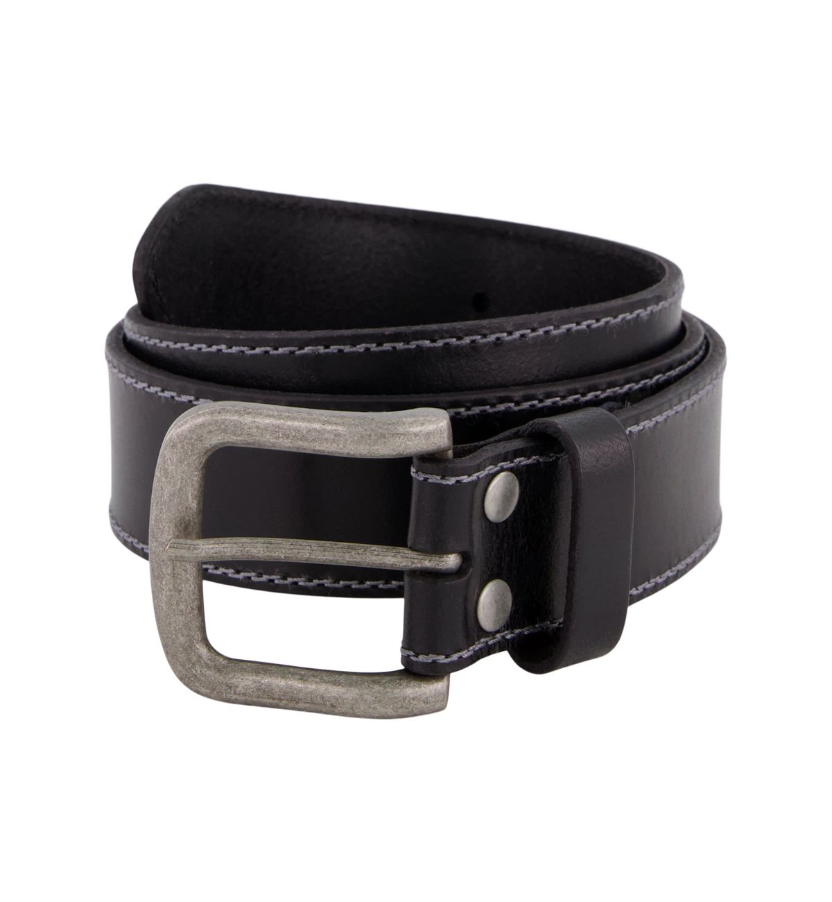 Mens 38 Millimeter Double Edge Leather Belt