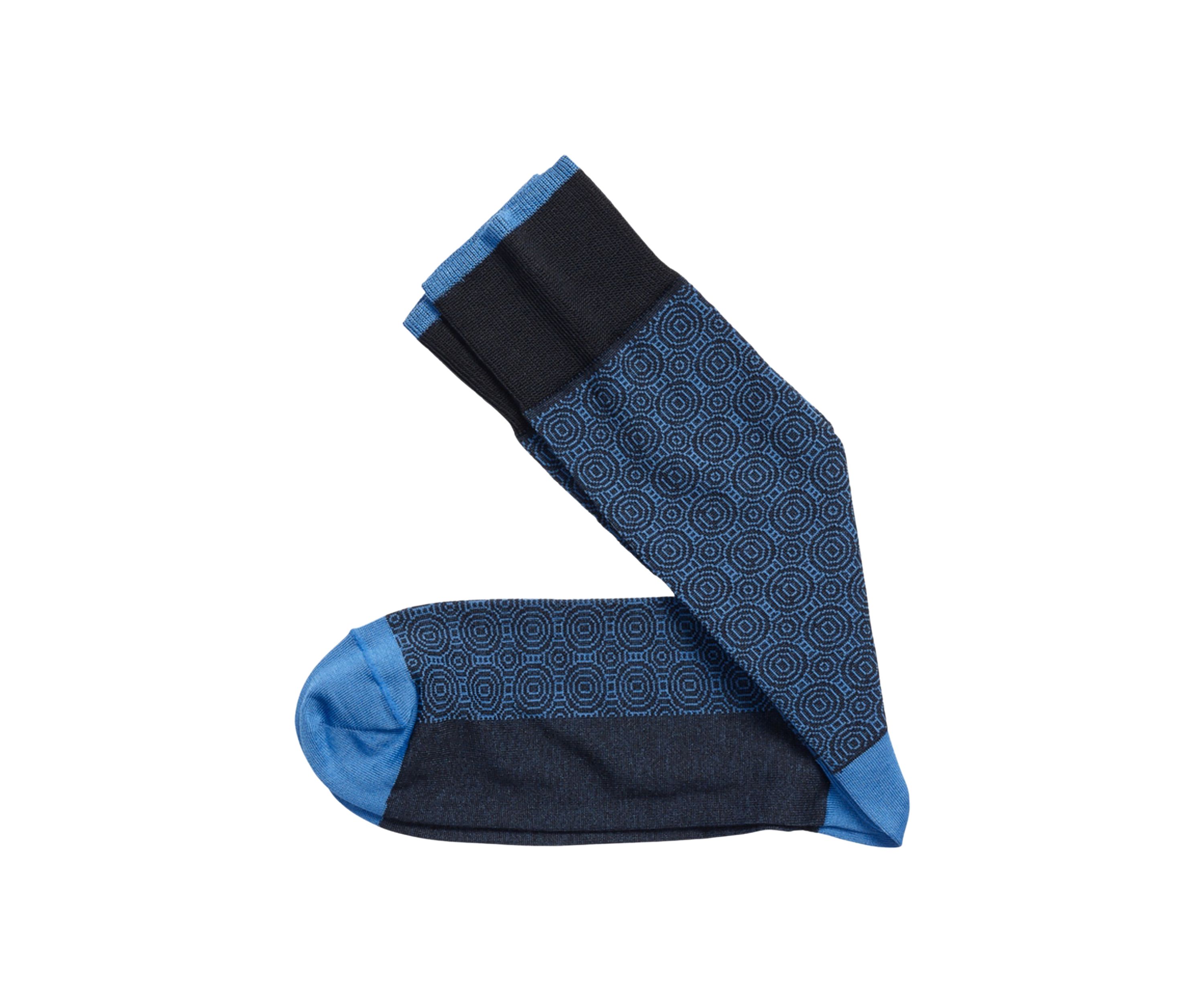 Circle Grid Socks