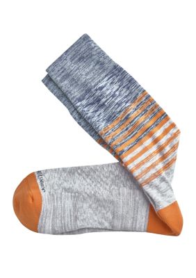 Space Dye Stripe Crew Socks 