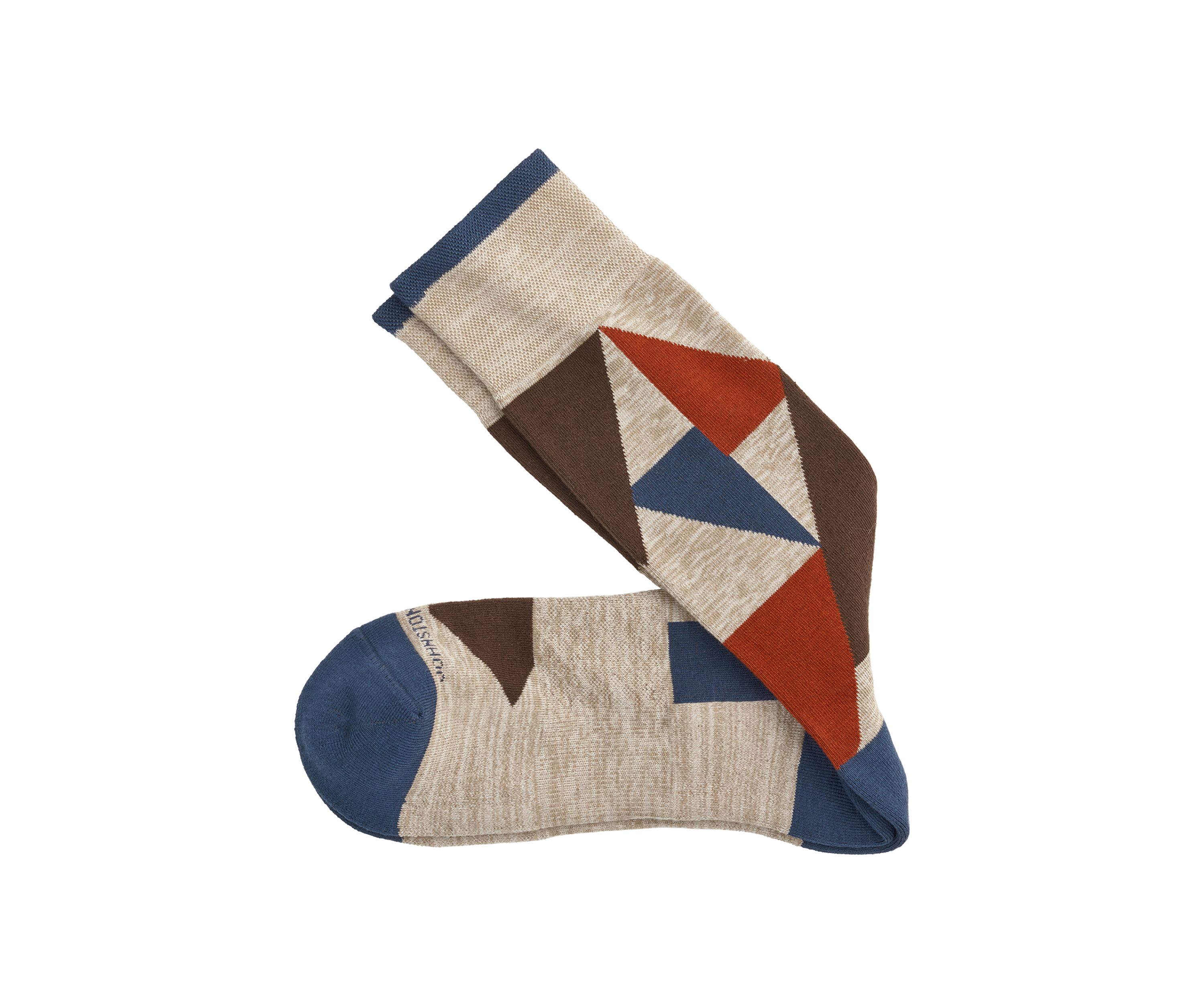 First In Comfort Geometric Color Block Socks