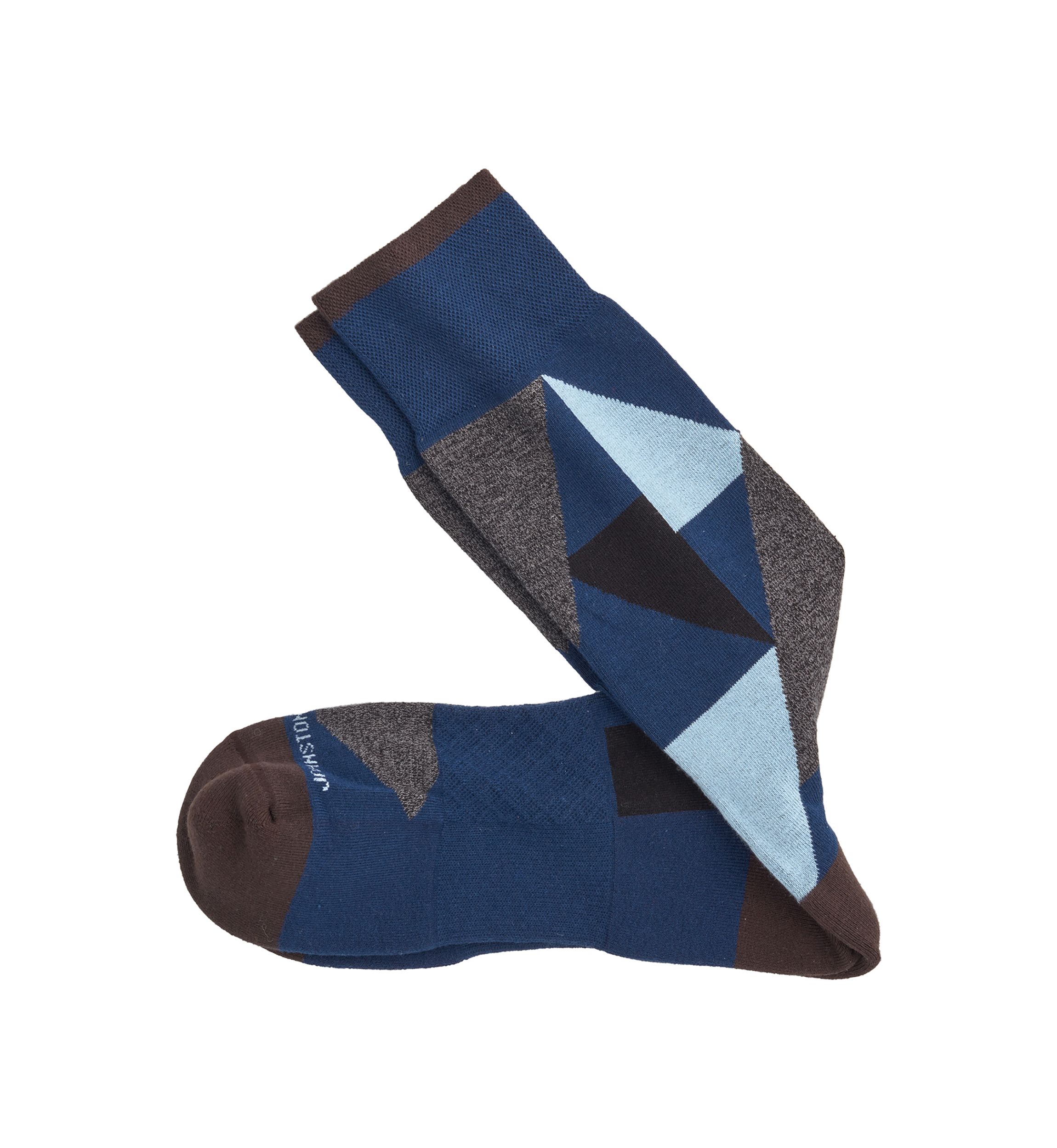 First In Comfort Geometric Color Block Socks