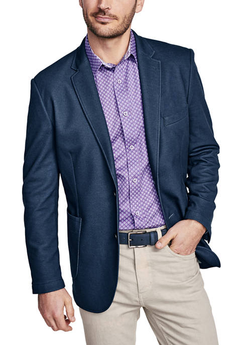 Mens Relaxed Knit Blazer