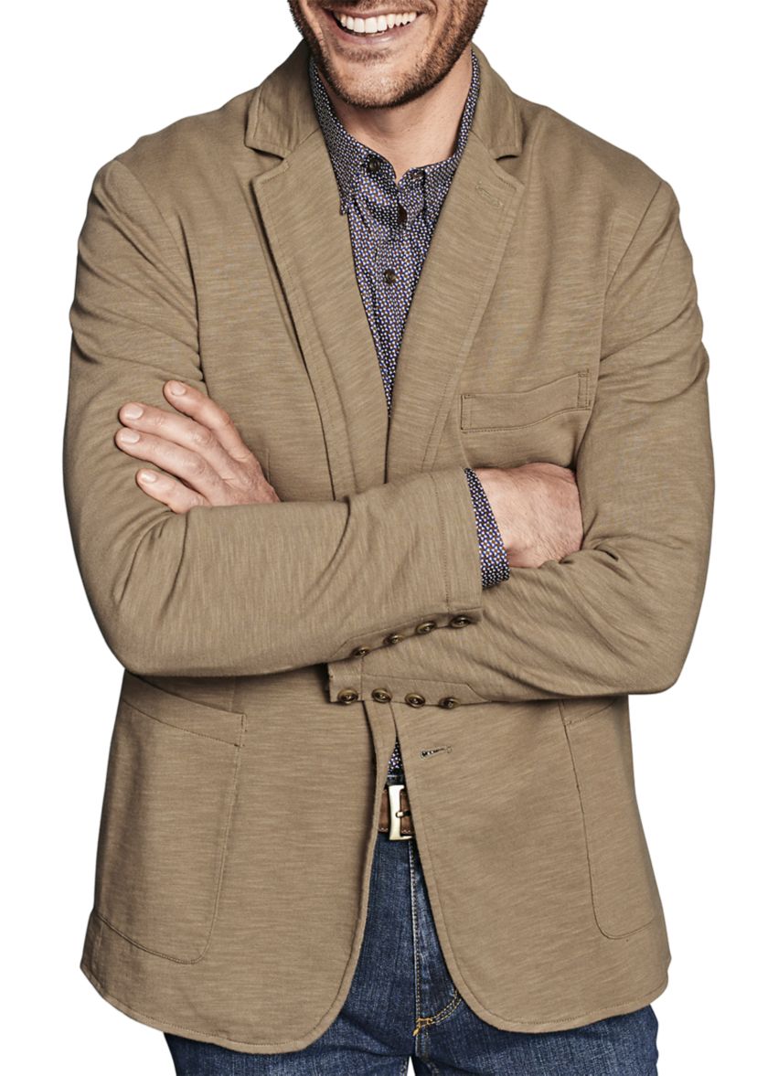 Mens Garment Dyed Knit Blazer