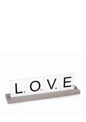 Bey Berk Love Scrabble Letter Title Wooden Sign Belk