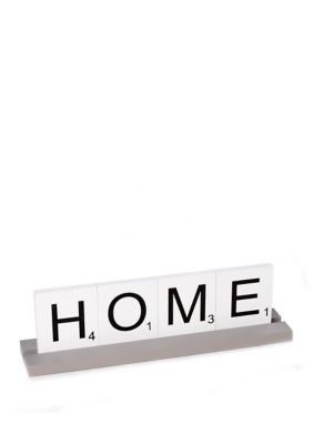 Bey Berk Home Scrabble Letter Tile Wooden Sign Belk