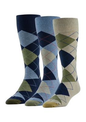 Argyle Mixed Pattern Socks