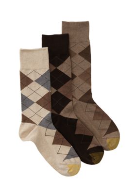 Set of 3 Carlyle Argyle Socks