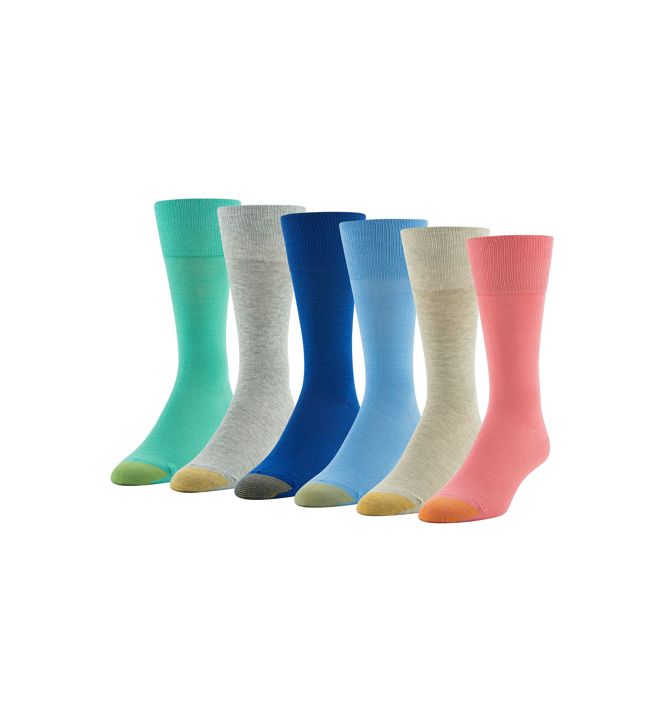 6-Pack of Solid Crew Socks 