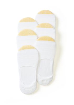 Gold Toe Men's Eastport Invisible Socks - 6 Pack, White, 10 - 13