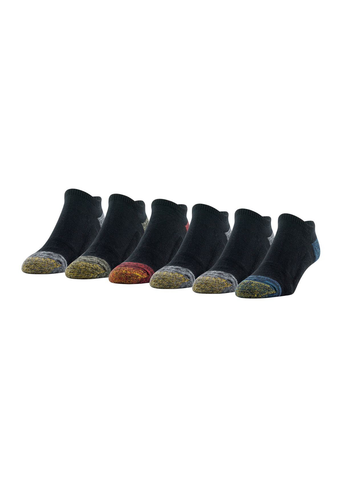Fit Tec Cushion No Show Socks - 6 Pack
