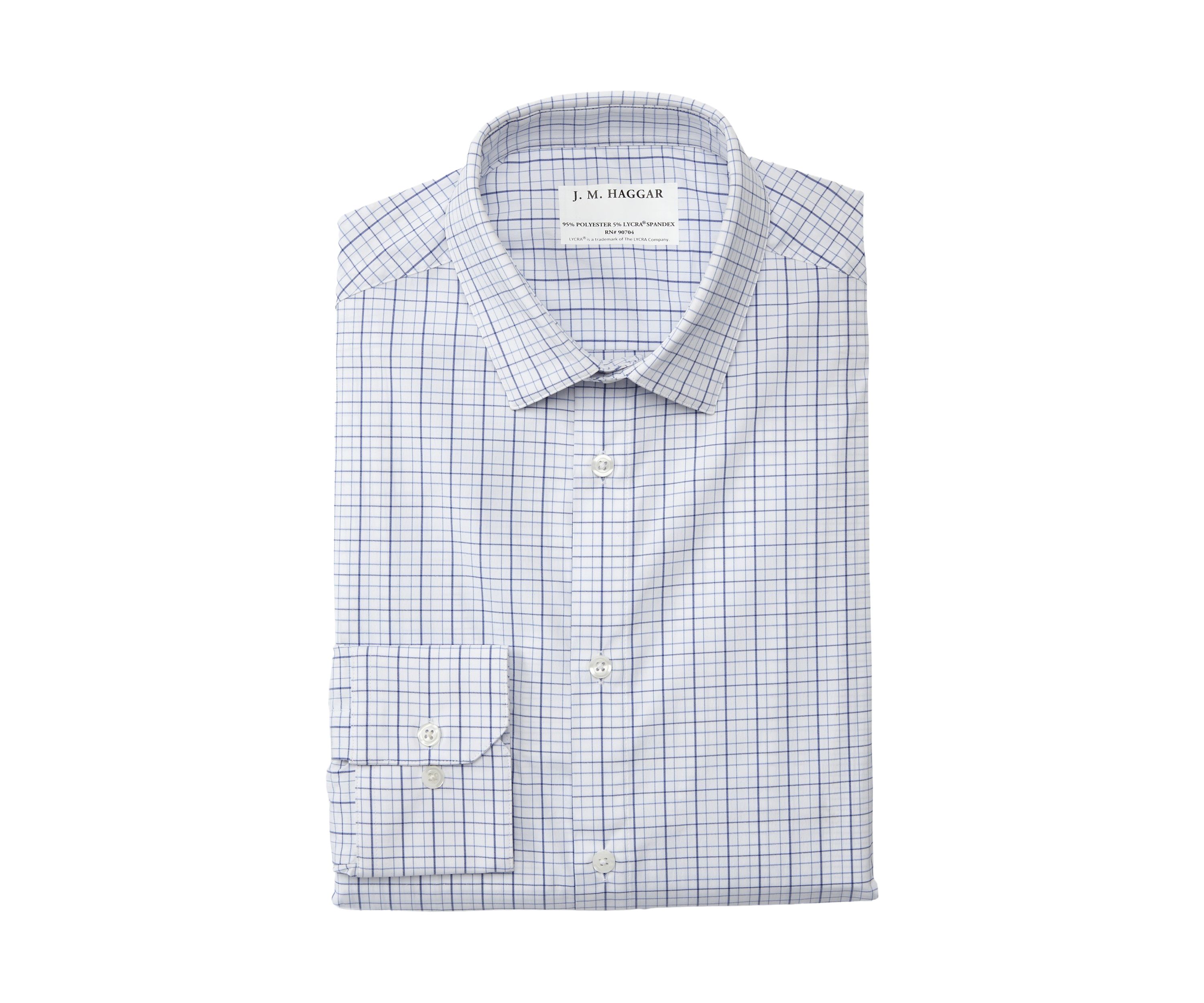 Medium Blue Check Dress Shirt 