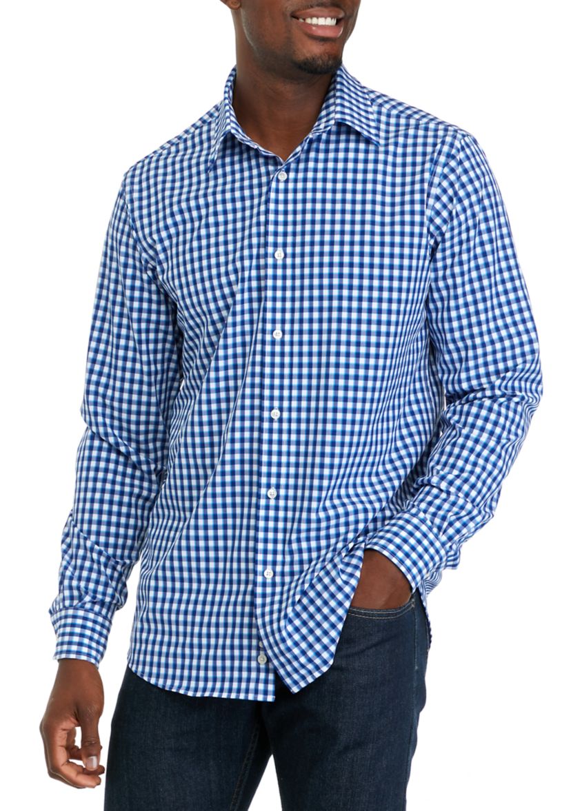Mens Button Down Dress Shirt