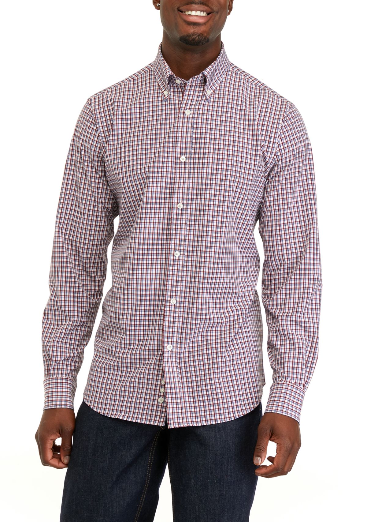   Mens 4-Way Stretch Dress Shirt 